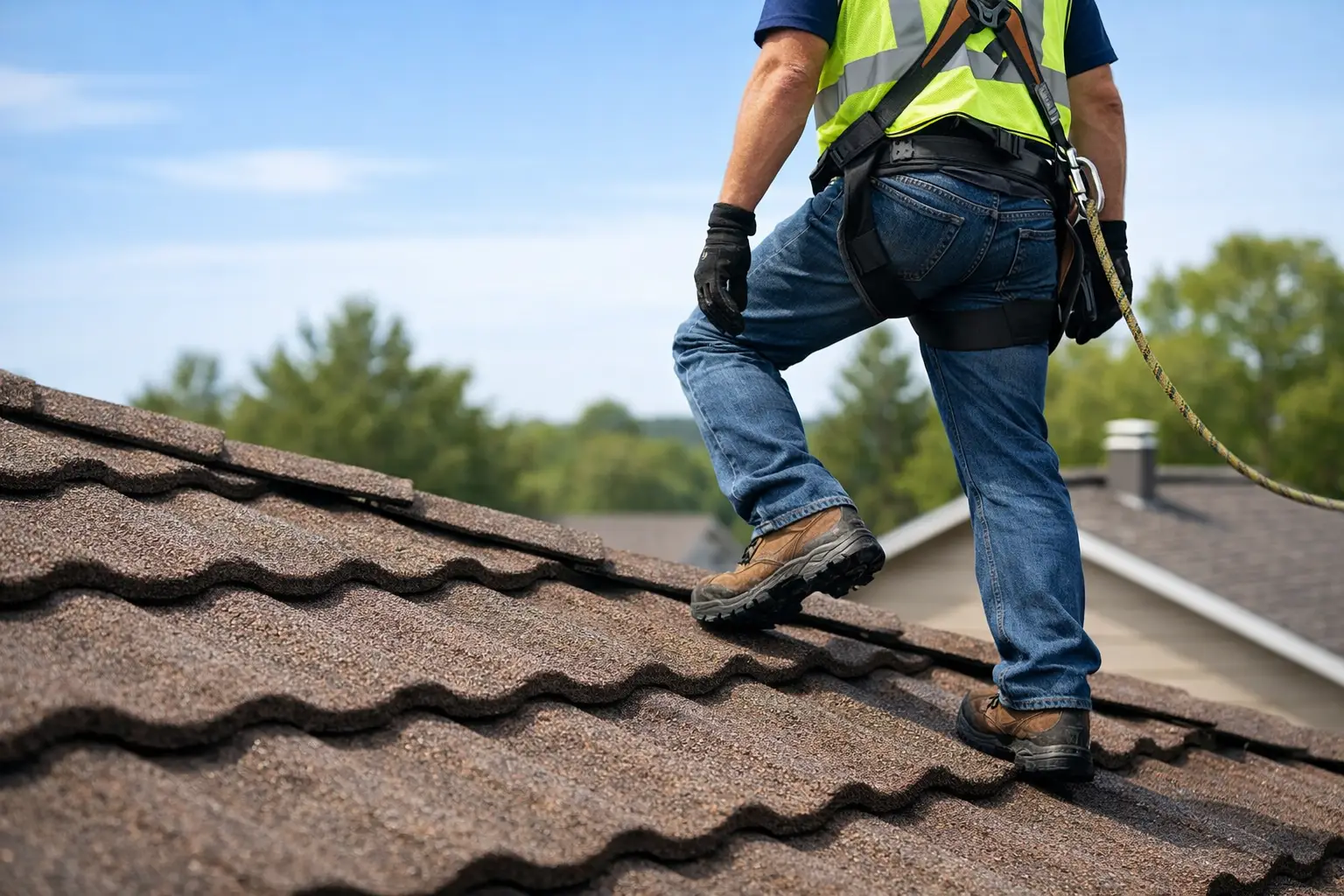 Can You Walk on Stone-Coated Steel Roofs Safely?