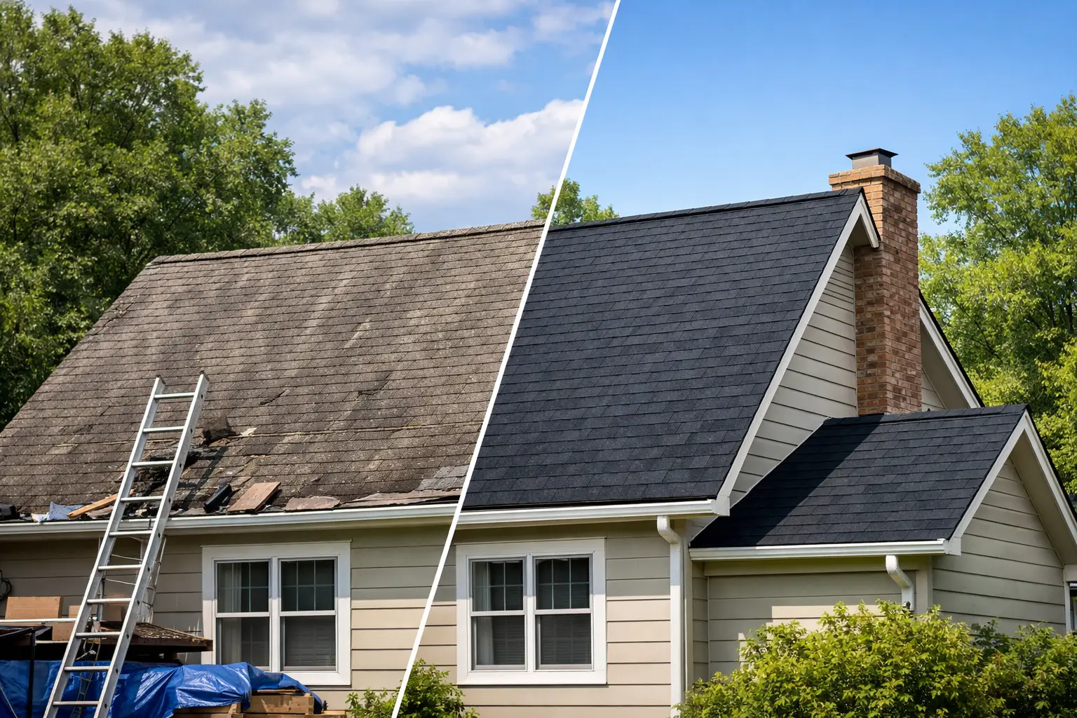Roof Replacement Before After Changes You Can See